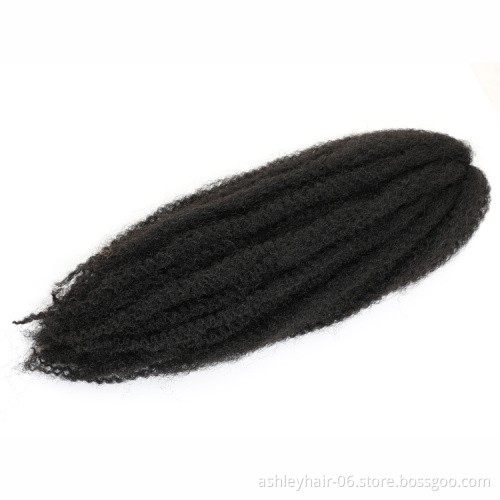 Julianna Morgan Hair 18 Inch 60G Premium Synthetic Fiber Afro Kinky Marley Braid Hair Extension